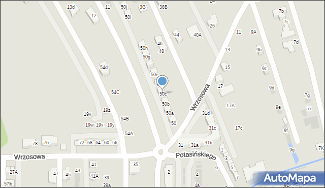 Niepołomice, Wrzosowa, 5C, mapa Niepołomice