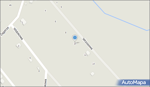 Nowa Ruda, Wrzosowa, 10, mapa Nowa Ruda