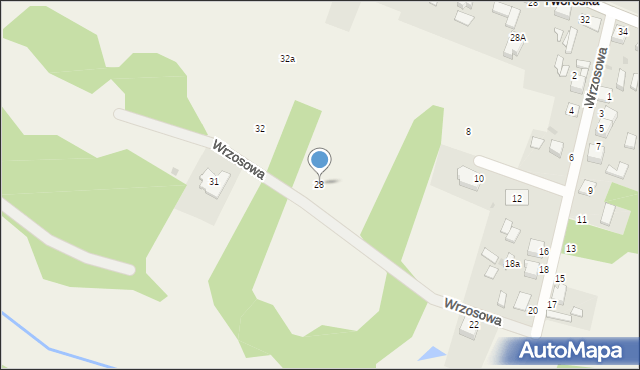 Nowa Wieś Tworoska, Wrzosowa, 28, mapa Nowa Wieś Tworoska
