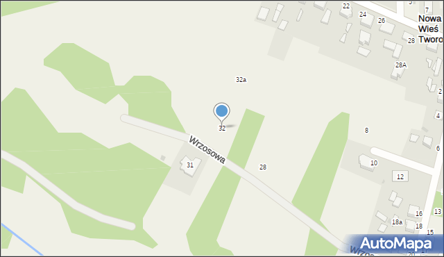 Nowa Wieś Tworoska, Wrzosowa, 32, mapa Nowa Wieś Tworoska