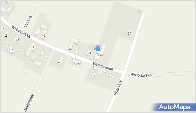 Nowa Wieś Wrocławska, Wrocławska, 2, mapa Nowa Wieś Wrocławska