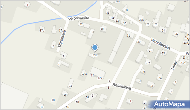 Nowa Wieś Wrocławska, Wrocławska, 35b, mapa Nowa Wieś Wrocławska