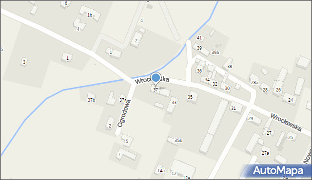 Nowa Wieś Wrocławska, Wrocławska, 37, mapa Nowa Wieś Wrocławska
