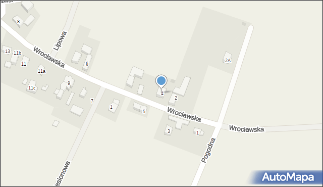 Nowa Wieś Wrocławska, Wrocławska, 4A, mapa Nowa Wieś Wrocławska