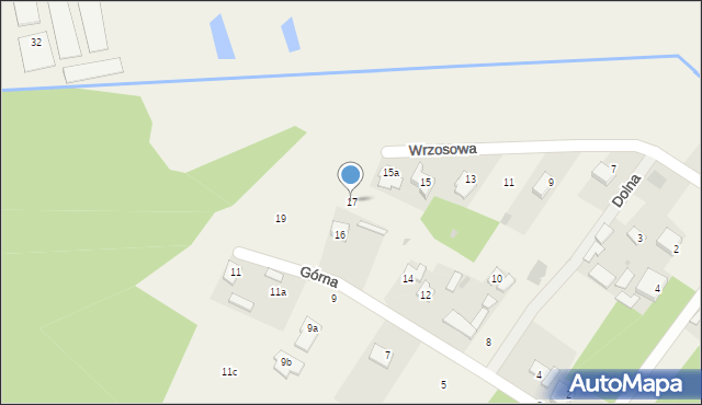 Nowe Opole, Wrzosowa, 17, mapa Nowe Opole