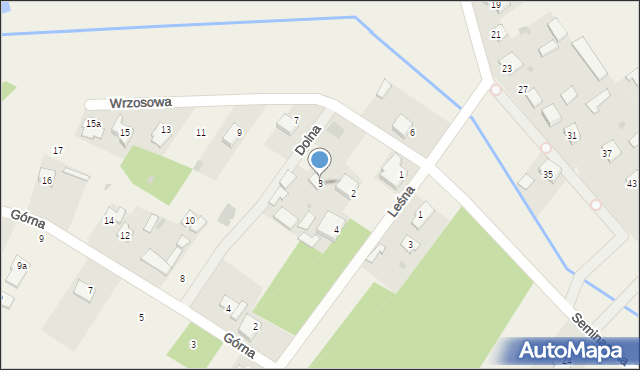 Nowe Opole, Wrzosowa, 3, mapa Nowe Opole