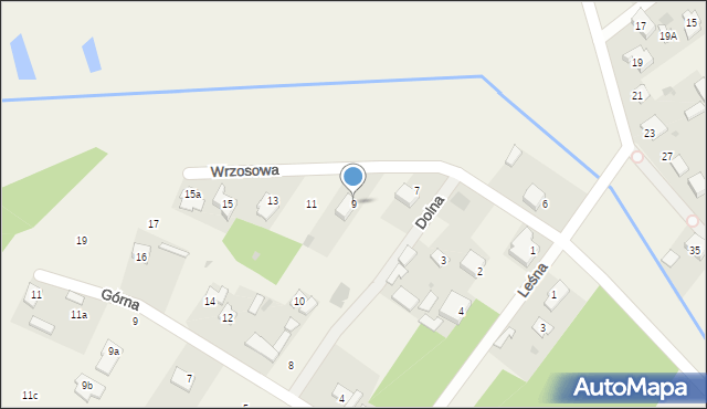 Nowe Opole, Wrzosowa, 9, mapa Nowe Opole
