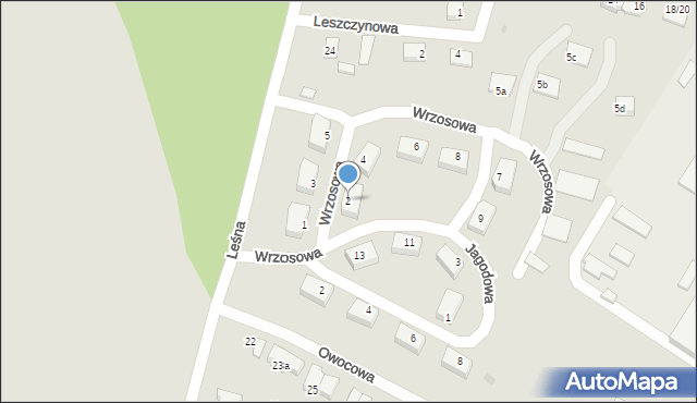 Olsztynek, Wrzosowa, 2, mapa Olsztynek