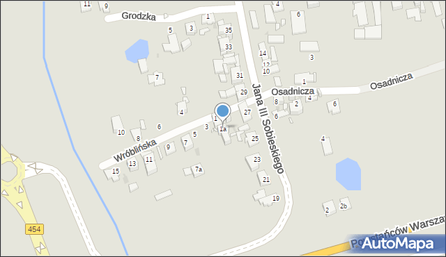 Opole, Wróblińska, 1a, mapa Opola