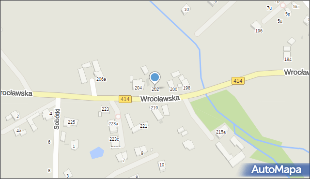 Opole, Wrocławska, 202, mapa Opola