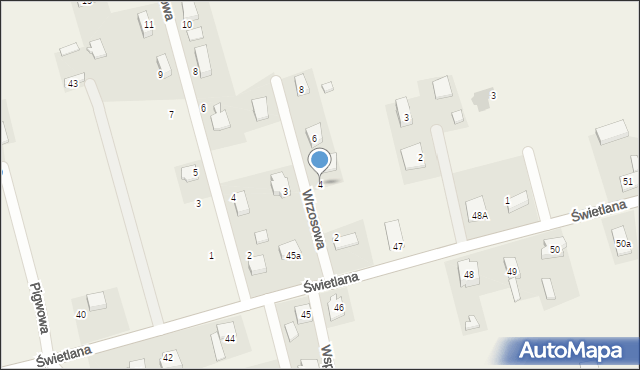 Osiedle Poznańskie, Wrzosowa, 4, mapa Osiedle Poznańskie