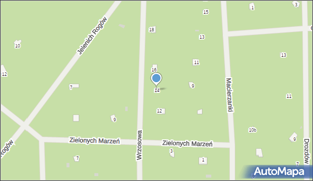 Osiedle Wilga, Wrzosowa, 14, mapa Osiedle Wilga