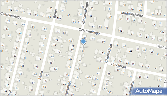 Ostrów Wielkopolski, Wróblewskiego Walerego, gen., 32, mapa Ostrów Wielkopolski