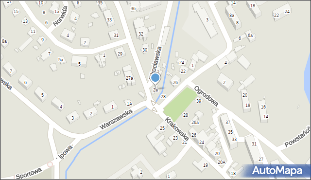 Otmuchów, Wrocławska, 2a, mapa Otmuchów