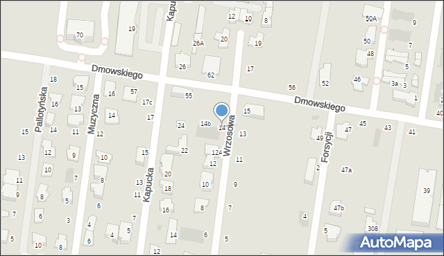 Ożarów Mazowiecki, Wrzosowa, 14, mapa Ożarów Mazowiecki