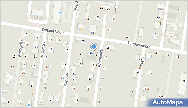 Ożarów Mazowiecki, Wrzosowa, 14a, mapa Ożarów Mazowiecki