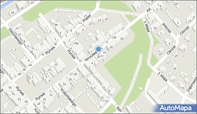 Paczków, Wrocławska, 10, mapa Paczków