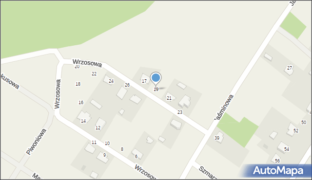 Padew Narodowa, Wrzosowa, 19, mapa Padew Narodowa