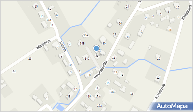 Pasikurowice, Wrocławska, 34, mapa Pasikurowice