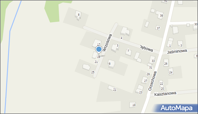 Pawłówek, Wrzosowa, 19, mapa Pawłówek