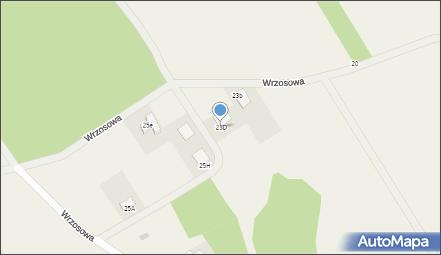 Pęchcin, Wrzosowa, 23D, mapa Pęchcin