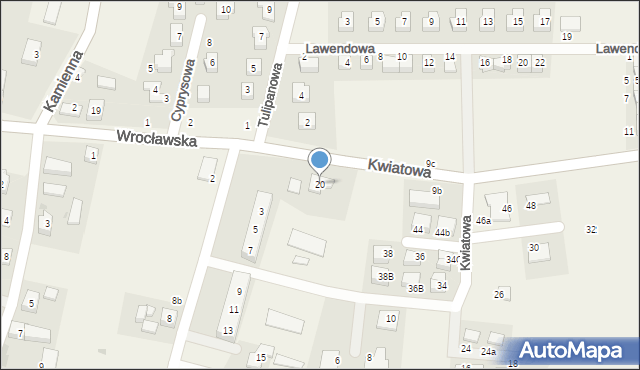 Piecowice, Wrocławska, 20, mapa Piecowice