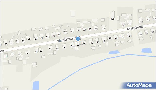 Pięczkowo, Wrzesińska, 36, mapa Pięczkowo