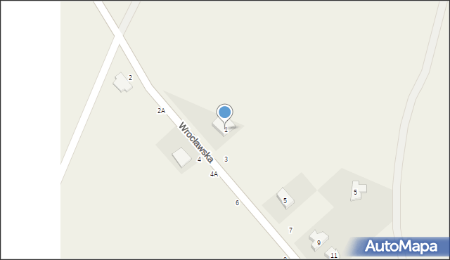 Pierwoszów, Wrocławska, 1, mapa Pierwoszów