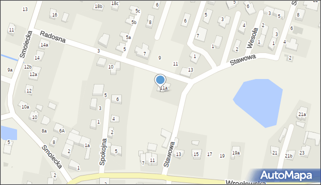 Pietrzykowice, Wrocławska, 11c, mapa Pietrzykowice