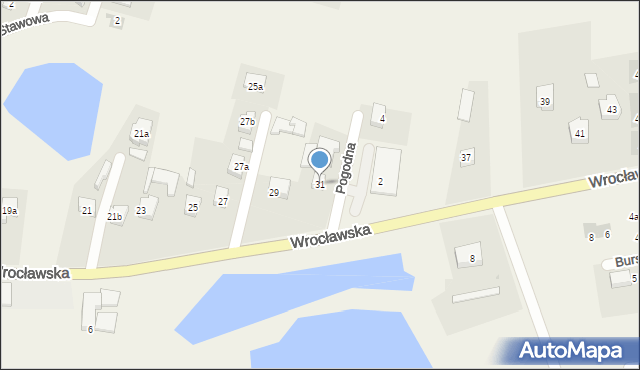 Pietrzykowice, Wrocławska, 31, mapa Pietrzykowice