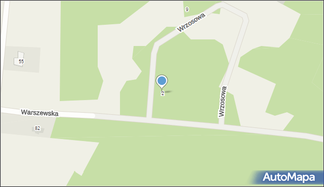 Pilchowo, Wrzosowa, 2, mapa Pilchowo