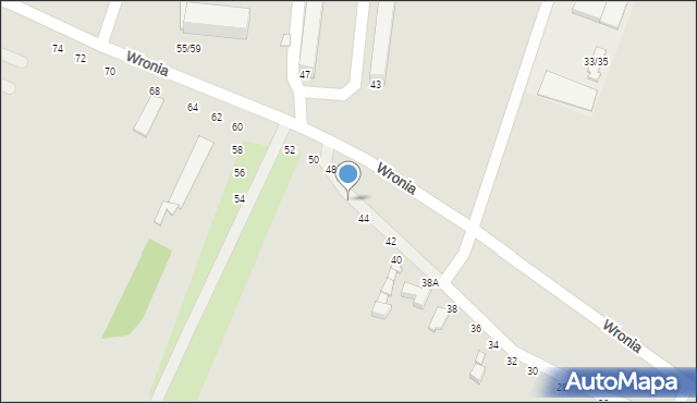 Piotrków Trybunalski, Wronia, 46, mapa Piotrków Trybunalski