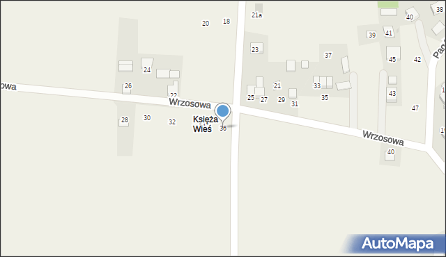 Piotrowice, Wrzosowa, 36, mapa Piotrowice