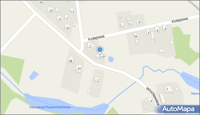 Pisarzowice, Wrocławska, 1, mapa Pisarzowice