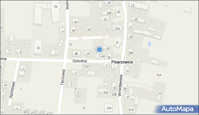 Pisarzowice, Wrocławska, 24/2, mapa Pisarzowice