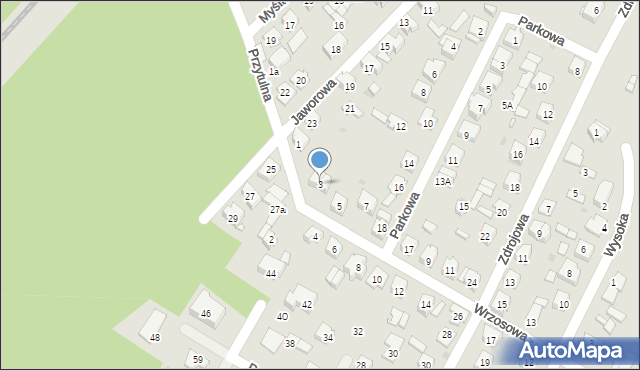 Płock, Wrzosowa, 3, mapa Płock