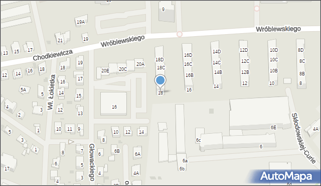 Police, Wróblewskiego Zygmunta, gen., 18, mapa Police
