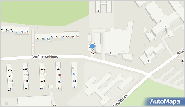 Police, Wróblewskiego Zygmunta, gen., 3a, mapa Police