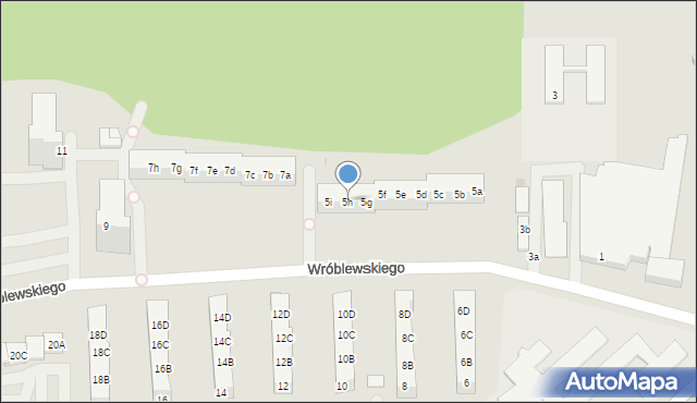 Police, Wróblewskiego Zygmunta, gen., 5h, mapa Police