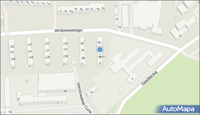 Police, Wróblewskiego Zygmunta, gen., 6B, mapa Police