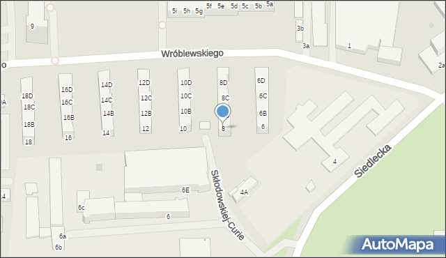 Police, Wróblewskiego Zygmunta, gen., 8, mapa Police
