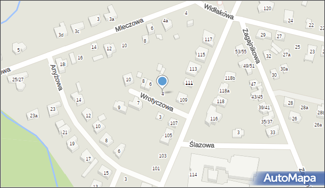 Poznań, Wrotyczowa, 4, mapa Poznania