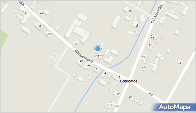 Prusice, Wrocławska, 32, mapa Prusice