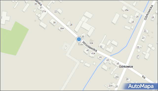 Prusice, Wrocławska, 40a, mapa Prusice