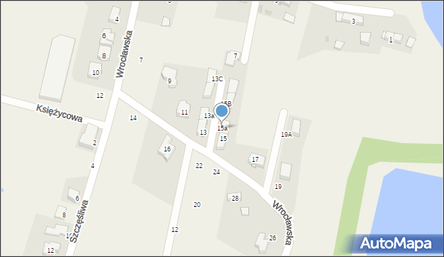 Pruszowice, Wrocławska, 15a, mapa Pruszowice