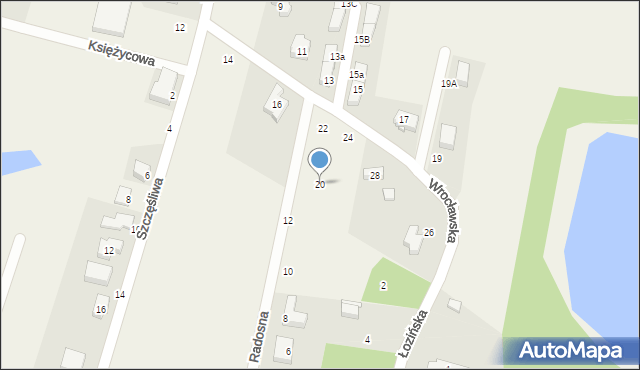 Pruszowice, Wrocławska, 20, mapa Pruszowice