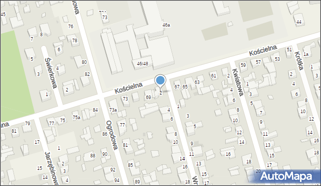 Przeźmierowo, Wrzosowa, 2, mapa Przeźmierowo