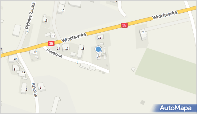 Pszenno, Wrocławska, 22, mapa Pszenno