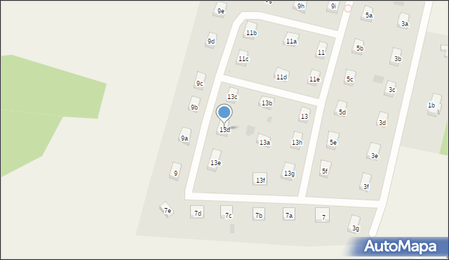 Pucice, Wrzosowa, 13d, mapa Pucice