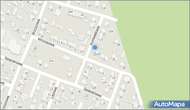 Pułtusk, Wrzosowa, 17, mapa Pułtusk